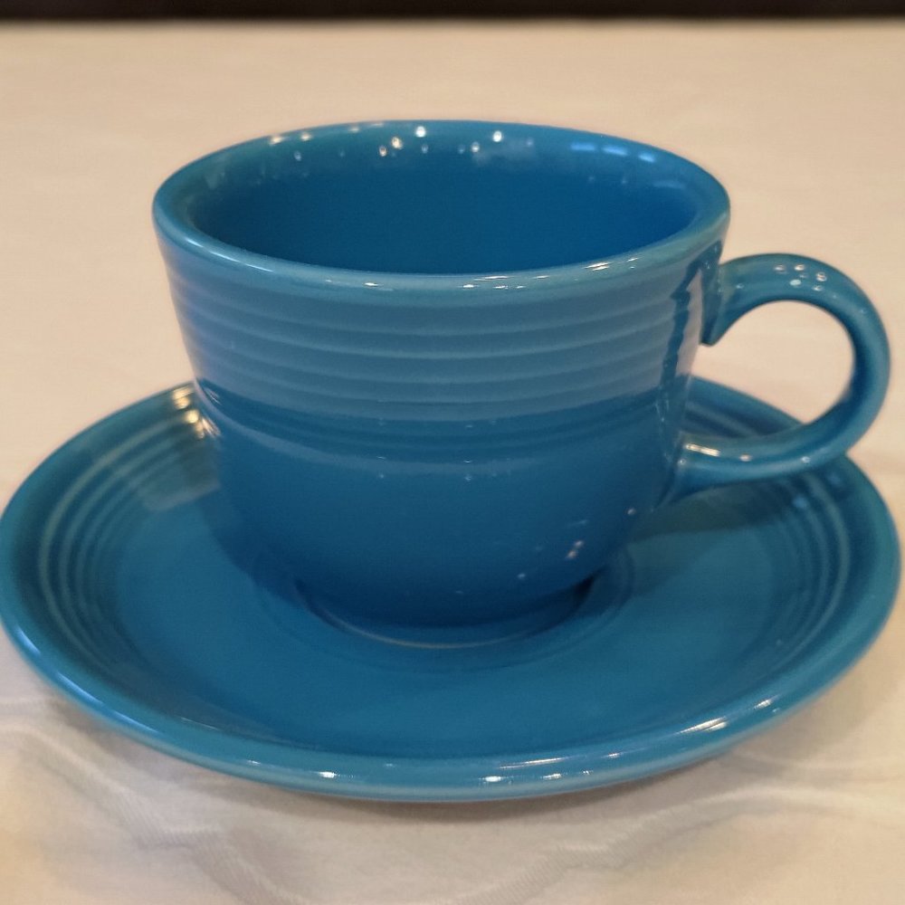 Fiestaware Cup and Saucer Set